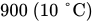 900 left-parenthesis 10 degree upper C right-parenthesis