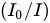 left-parenthesis upper I 0 slash upper I right-parenthesis