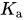 upper K Subscript a