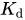 upper K Subscript d