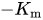 minus upper K Subscript m