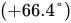 left-parenthesis plus 66.4 degree right-parenthesis