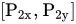 left-bracket upper P Subscript 2 x Baseline comma upper P Subscript 2 y Baseline right-bracket