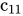 c Subscript 11