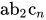 ab Subscript 2 Baseline c Subscript n