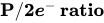 bold upper P slash bold 2 bold-italic e Superscript minus Baseline bold ratio