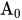 upper A Subscript 0