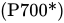 left-parenthesis upper P 700 asterisk right-parenthesis