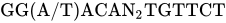 GG left-parenthesis upper A slash upper T right-parenthesis ACAN Subscript 2 Baseline TGTTCT